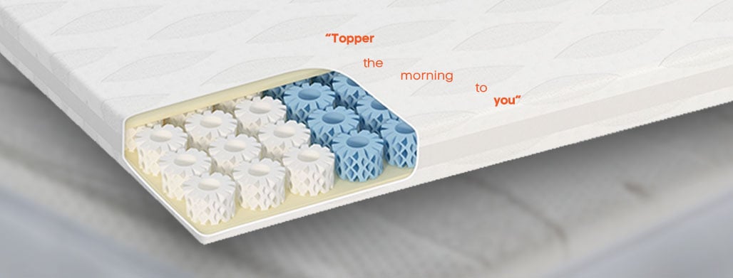 octaspring body zone mattress topper memory foam topper
