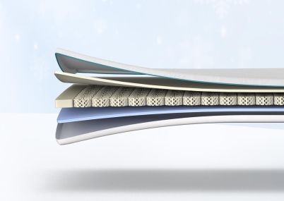 Octaspring Deluxe Cooling Mattress Topper, Single