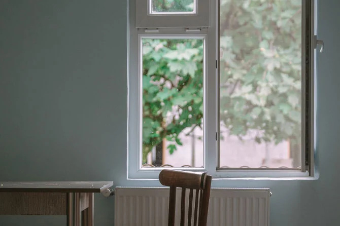 open window in the day