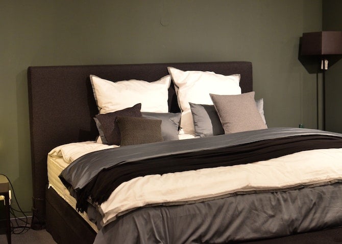 Brown-toned minimalist bedroom