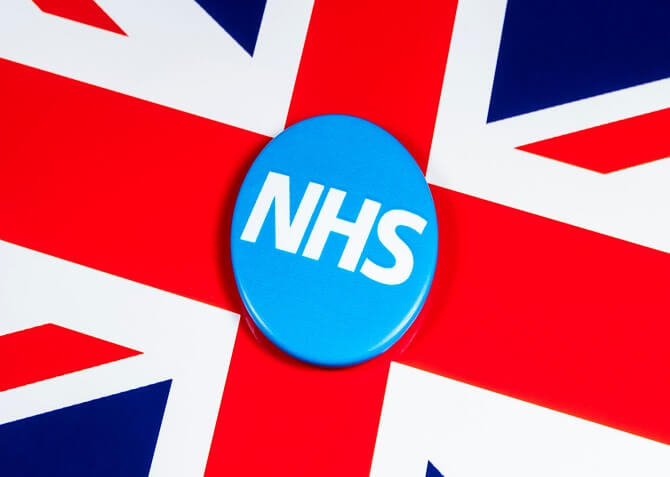 NHS and the Union Flag