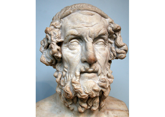 a bust of the ancient Greek Homer
