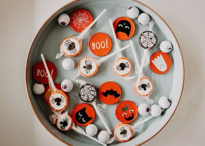 Halloween sweets in a bowl