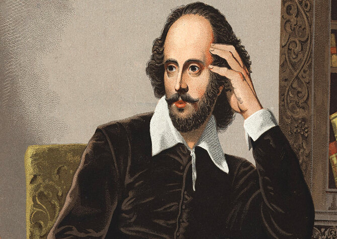 a classic image of William Shakespeare