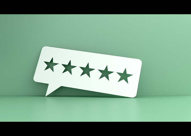 5 star review bubble