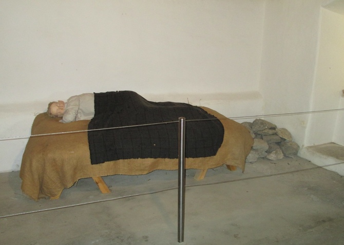 a traditional straw mattress